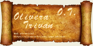 Olivera Trivan vizit kartica